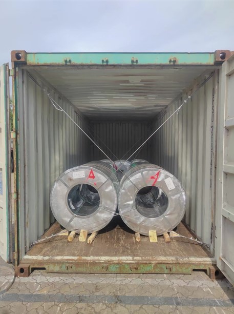 Export prepainted galvanized steel coil to Albania
